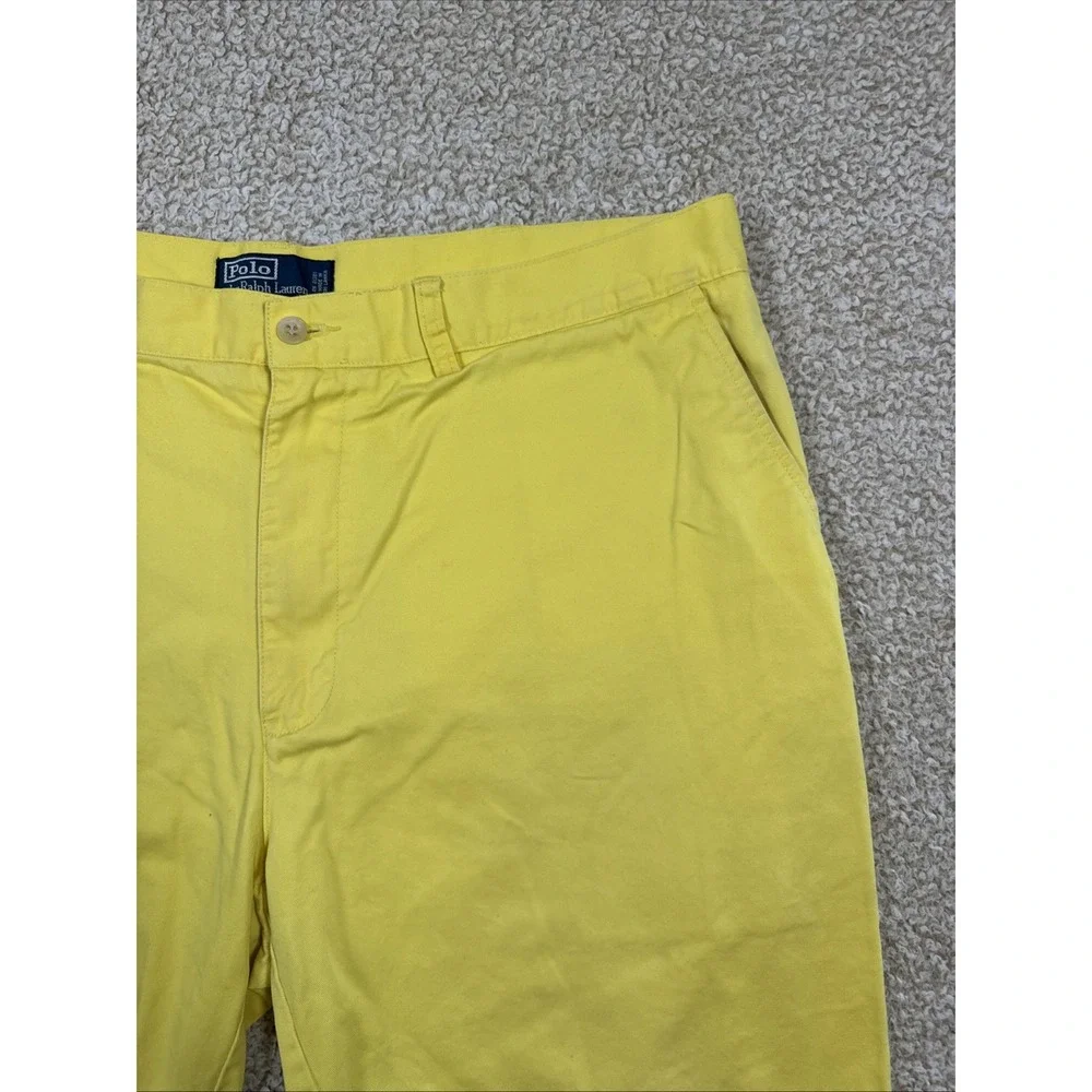 Polo Ralph Lauren Mens Shorts Size 38 Yellow Chino Classic Fit  9